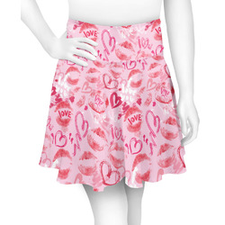 Lips n Hearts Skater Skirt - X Small