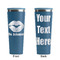 Lips n Hearts Steel Blue RTIC Everyday Tumbler - 28 oz. - Front and Back