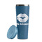 Lips n Hearts Steel Blue RTIC Everyday Tumbler - 28 oz. - Lid Off