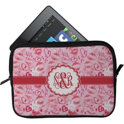 Lips n Hearts Tablet Case / Sleeve - Small (Personalized)