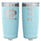 Lips n Hearts Teal Polar Camel Tumbler - 20oz -Double Sided - Approval