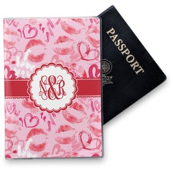 Lips n Hearts Vinyl Passport Holder (Personalized)