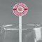 Lips n Hearts White Plastic 5.5" Stir Stick - Round - Main