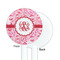 Lips n Hearts White Plastic 5.5" Stir Stick - Single Sided - Round - Front & Back