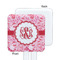 Lips n Hearts White Plastic Stir Stick - Single Sided - Square - Approval