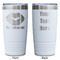 Lips n Hearts White Polar Camel Tumbler - 20oz - Double Sided - Approval