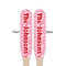 Lips n Hearts Wooden Food Pick - Paddle - Double Sided - Front & Back