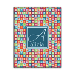 Retro Squares Wood Print - 11x14 (Personalized)