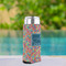 Retro Squares Can Cooler - Tall 12oz - In Context