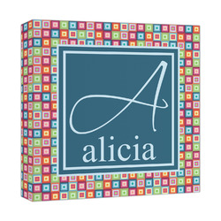 Retro Squares Canvas Print - 12x12 (Personalized)