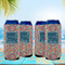 Retro Squares 16oz Can Sleeve - Set of 4 - LIFESTYLE