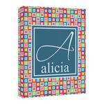 Retro Squares Canvas Print - 16x20 (Personalized)