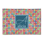 Retro Squares 2' x 3' Indoor Area Rug (Personalized)