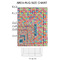 Retro Squares 2'x3' Indoor Area Rugs - Size Chart