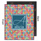 Retro Squares 20x24 Wood Print - Front & Back View