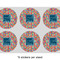 Retro Squares 3" Multipurpose Round Labels - Sheet