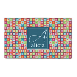 Retro Squares 3' x 5' Patio Rug (Personalized)