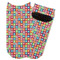 Retro Squares Adult Ankle Socks - Single Pair - Front and Back