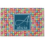 Retro Squares Woven Mat (Personalized)