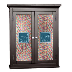 Retro Squares Cabinet Decal - Large (Personalized)