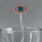 Retro Squares Clear Plastic 7" Stir Stick - Oval - Main