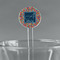 Retro Squares Clear Plastic 7" Stir Stick - Round - Main