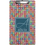 Retro Squares Clipboard (Legal Size) (Personalized)