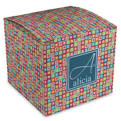 Retro Squares Cube Favor Gift Boxes (Personalized)
