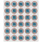 Retro Squares Drink Topper - XSmall - Set of 30