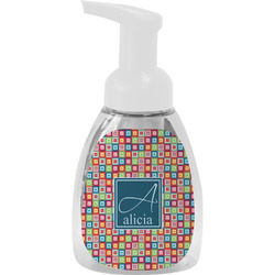 Retro Squares Foam Soap Bottle (Personalized)