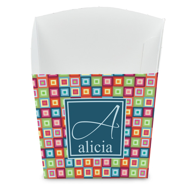 Custom Retro Squares French Fry Favor Boxes (Personalized)