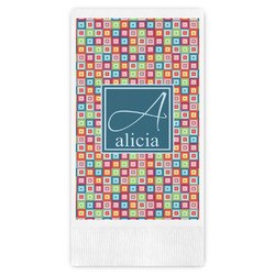 Retro Squares Guest Towels - Full Color (Personalized)