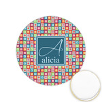 Retro Squares Printed Cookie Topper - 1.25" (Personalized)