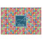 Retro Squares Indoor / Outdoor Rug - 4'x6' - Front Flat