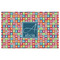 Retro Squares Indoor / Outdoor Rug - 5'x8' - Front Flat