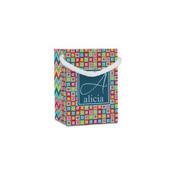 Retro Squares Jewelry Gift Bags - Matte (Personalized)