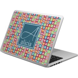 Retro Squares Laptop Skin - Custom Sized (Personalized)