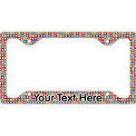 Retro Squares License Plate Frame - Style C (Personalized)