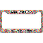 Retro Squares License Plate Frame - Style B (Personalized)