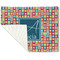 Retro Squares Linen Placemat - Folded Corner (single side)