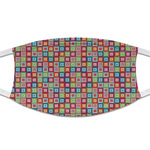 Retro Squares Cloth Face Mask (T-Shirt Fabric)