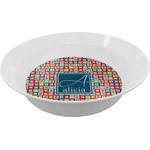 Retro Squares Melamine Bowl (Personalized)