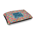 Retro Squares Outdoor Dog Bed - Medium (Personalized)