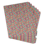 Retro Squares Binder Tab Divider - Set of 6 (Personalized)