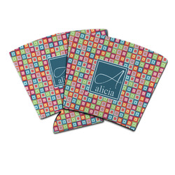 Retro Squares Party Cup Sleeve (Personalized)