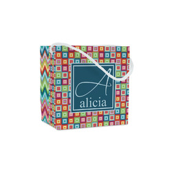 Retro Squares Party Favor Gift Bags - Matte (Personalized)