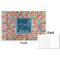 Retro Squares Disposable Paper Placemat - Front & Back