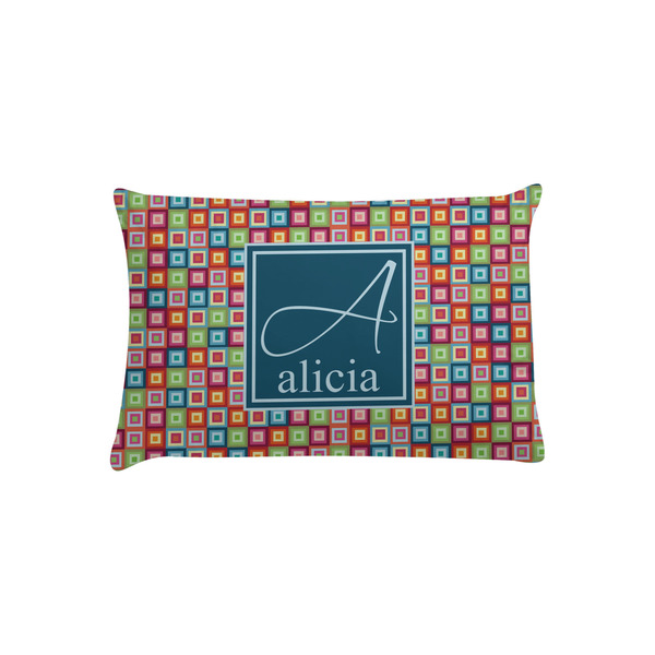 Custom Retro Squares Pillow Case - Toddler (Personalized)