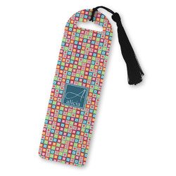 Retro Squares Plastic Bookmark (Personalized)