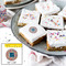 Retro Squares Printed Icing Circle - Medium - In Context